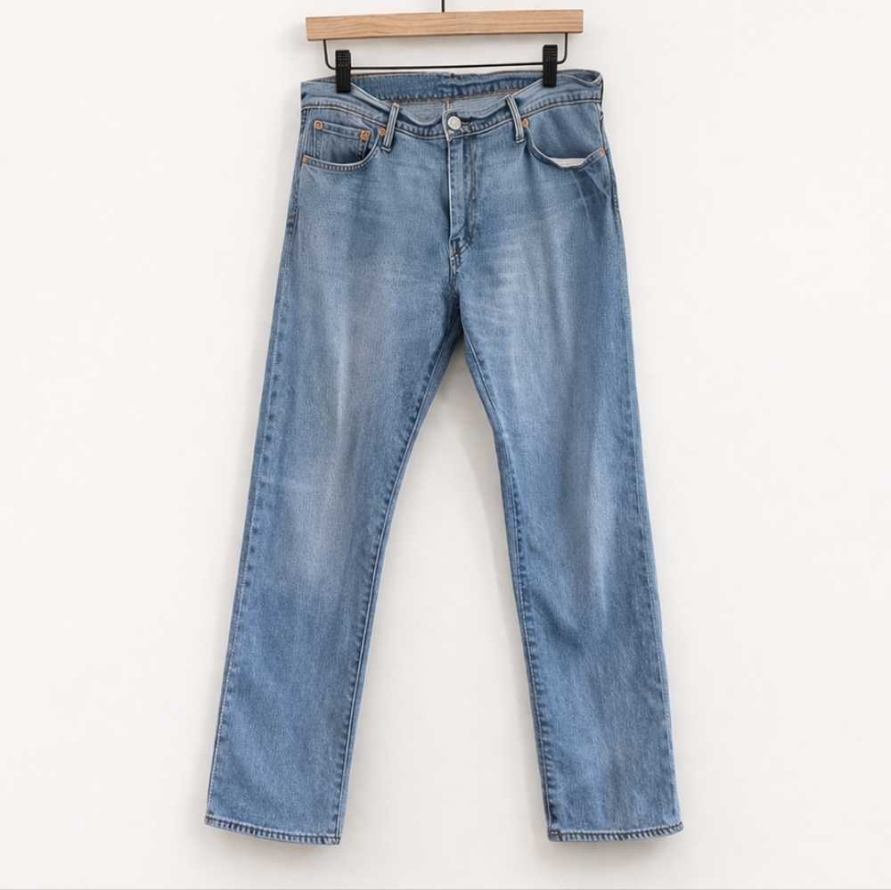 Levi’s 504 Straight Leg Jeans Light Wash Men’s W33 L32 Cotton Blend Classic Fit
